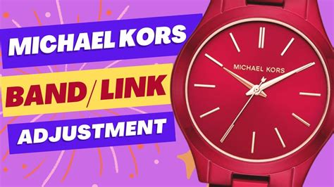 how can i make my michael kors watch smaller|Michael Kors Watch band youtube.